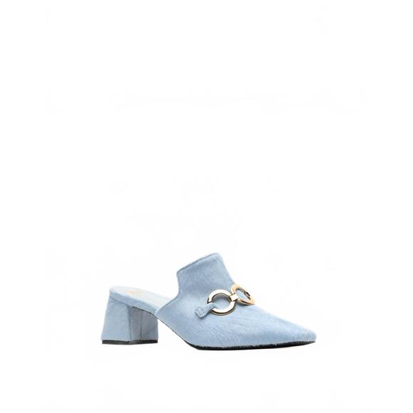 NEW FRANCES VALENTINE women's natty mules in light blue